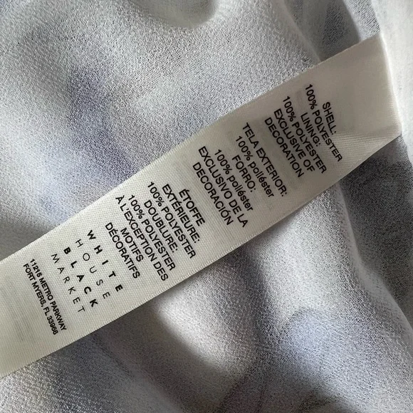 White House Black Market embroidered off the shoulder floral print top XL - Picture 7 of 9